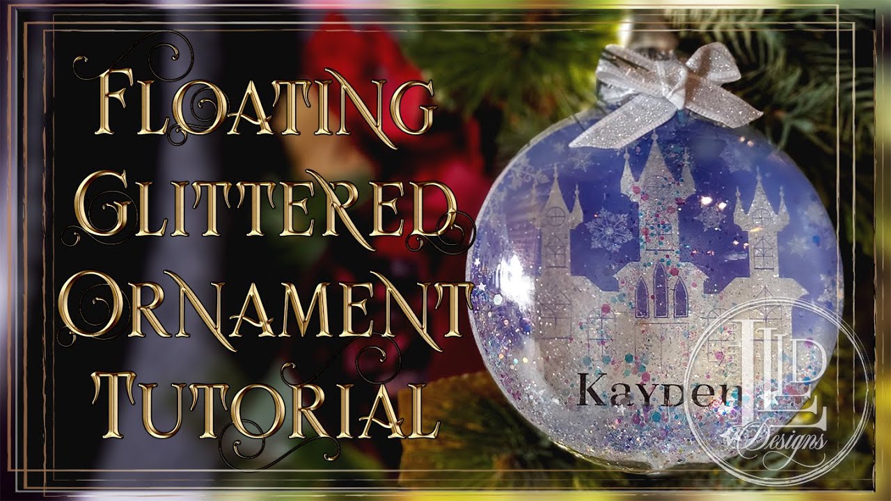 Floating Glittered Ornament Tutorial