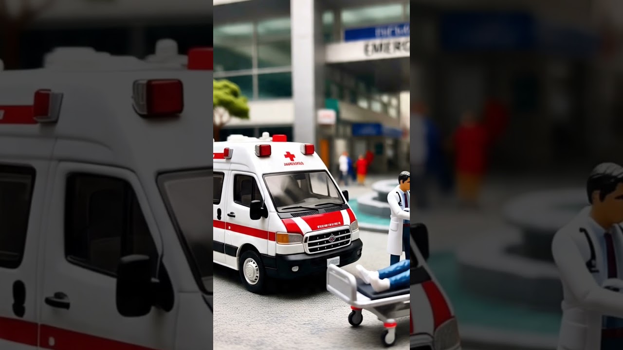 Emergency Ambulance Van #shorts #viral #diecast