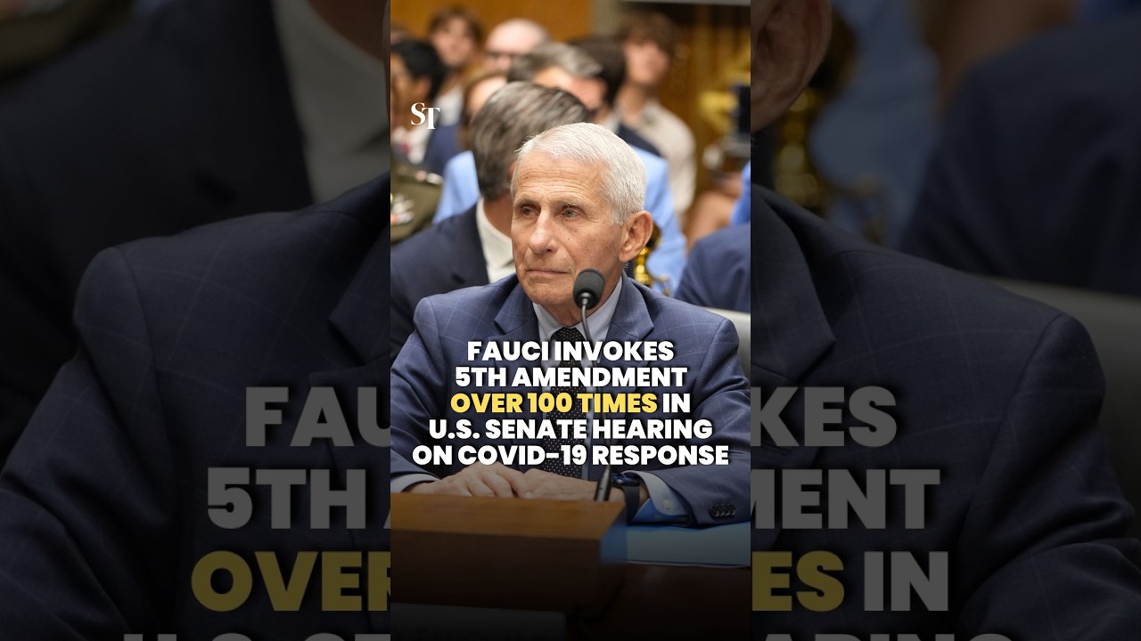 Fauci invokes 5th Amendment over 100 times during Senate hearing on Covid-19 pandemic response