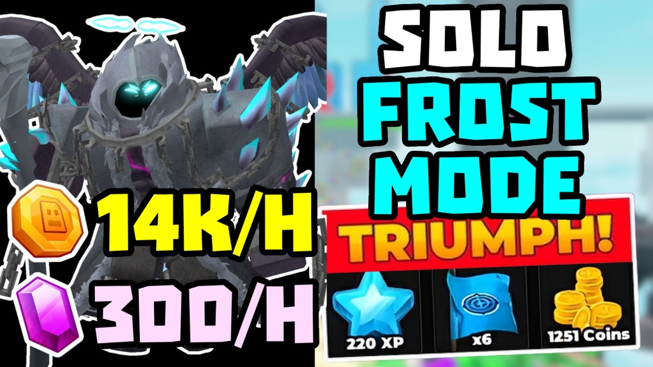 SOLO Frost Mode Фарм Монет Победа Без Special Tower + Полный Гайд | TDS Tower Defense Simulator