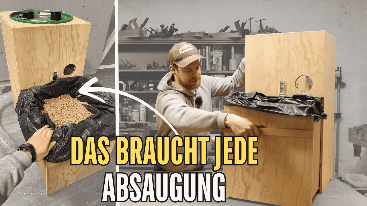 Dreist kopiert: Spänebehälter wie bei Industrieanlagen🌪️ - So macht deine Absaugung Spaß!