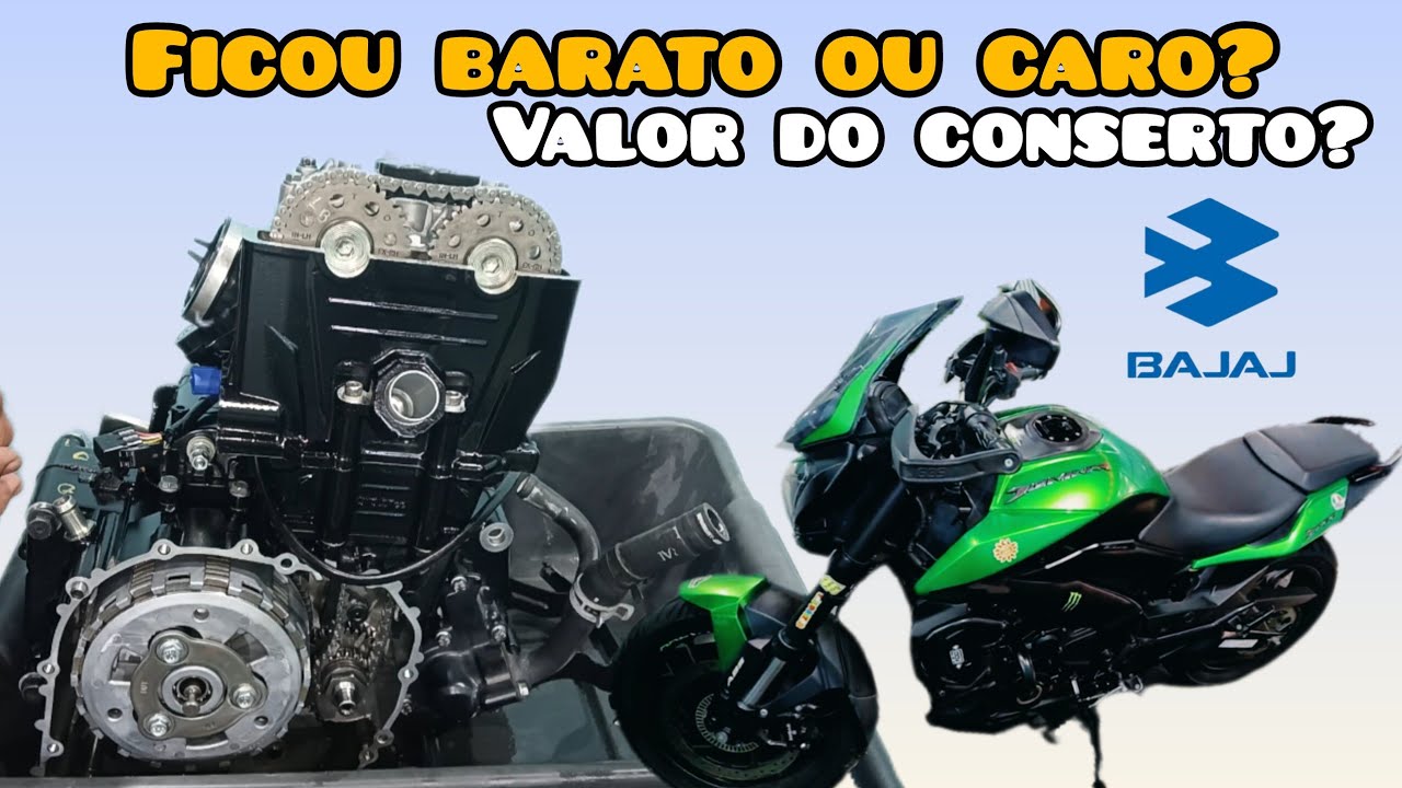 Motor Bajaj Dominar 400 deu ruim - Valor do concerto?