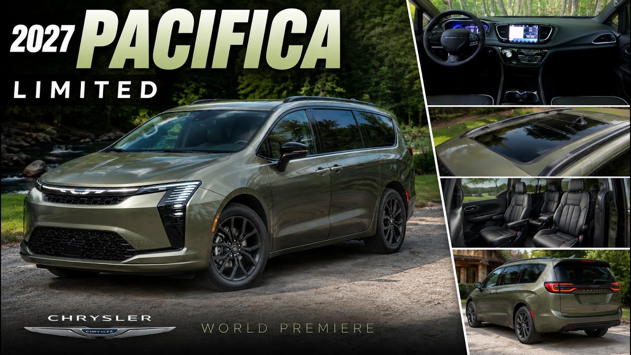 Chrysler Pacifica Limited 2027 года | Новый дизайн, новые технологии, прежняя практичность