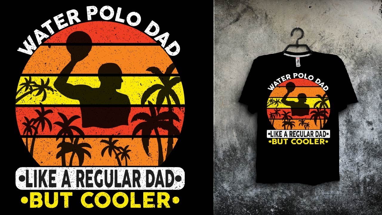 Water Polo T-Shirt Design | Create In Adobe Illustrator | Vector Modify Design Bangla Tutorial