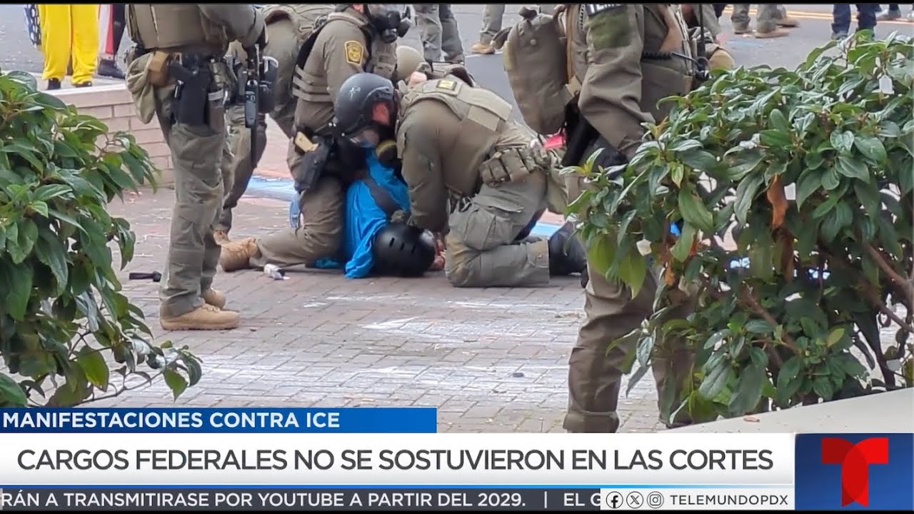 CORTES RECHAZAN PROCESAR A PERSONAS QUE PROTESTARON EN CONTRA DE ICE.