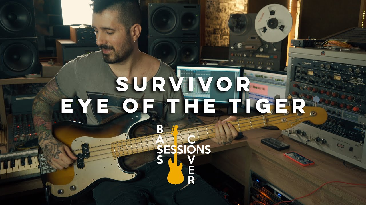 Survivor - Eye of the tiger (Bass Cover) 4k Precision Bass