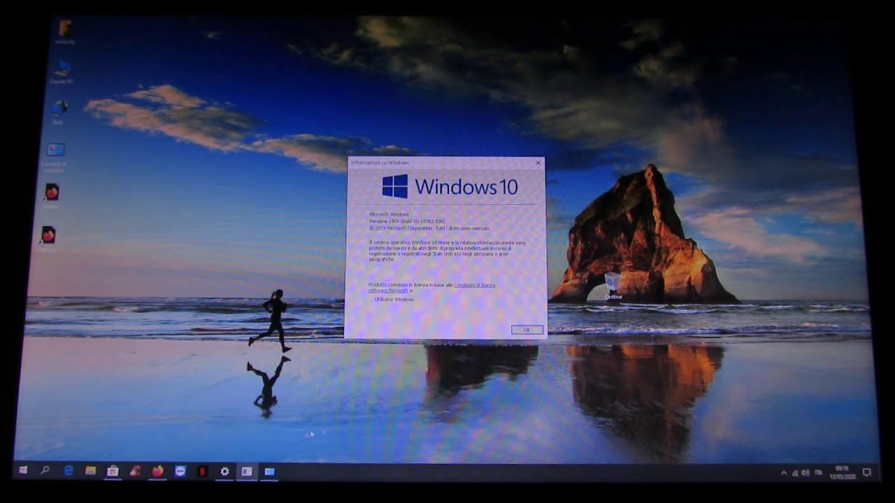 Windows 10 Home 64bit latest version 1909 build 10.0.18363 installed on Minix Neo Z83-4 Mini PC