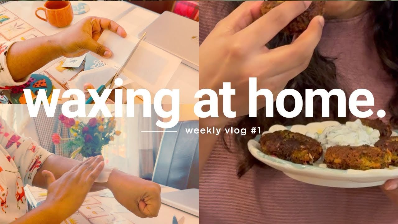 Productive self care day at home | waxing routine, pamper time & crispy falafel cooking vlog 