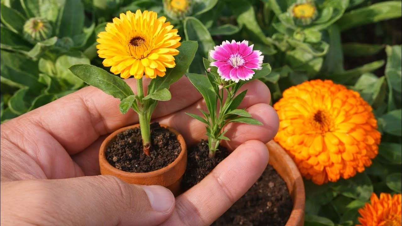 🌼 “बीज नहीं, कटिंग से उगाओ ये खूबसूरत फूल 🌱 आसान तरीका