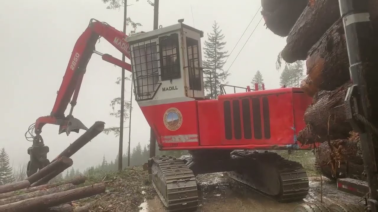 Работа лесовоза, часть 3 из 3