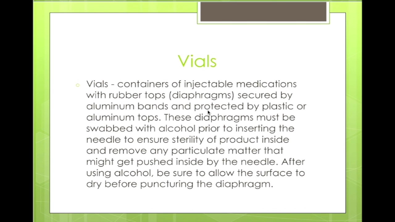 Week 4 Pharmacy Technician Course (Part III)