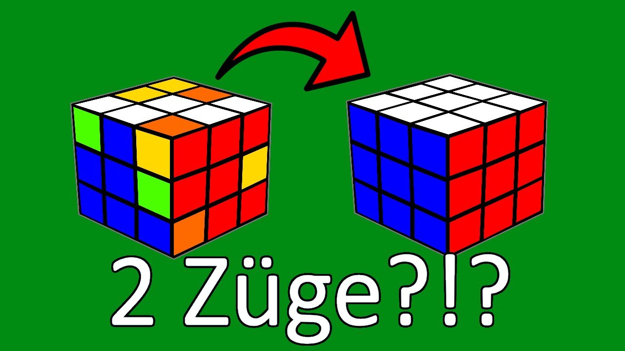 Zauberwürfel in 2 Zügen LÖSEN - Ist das MÖGLICH?