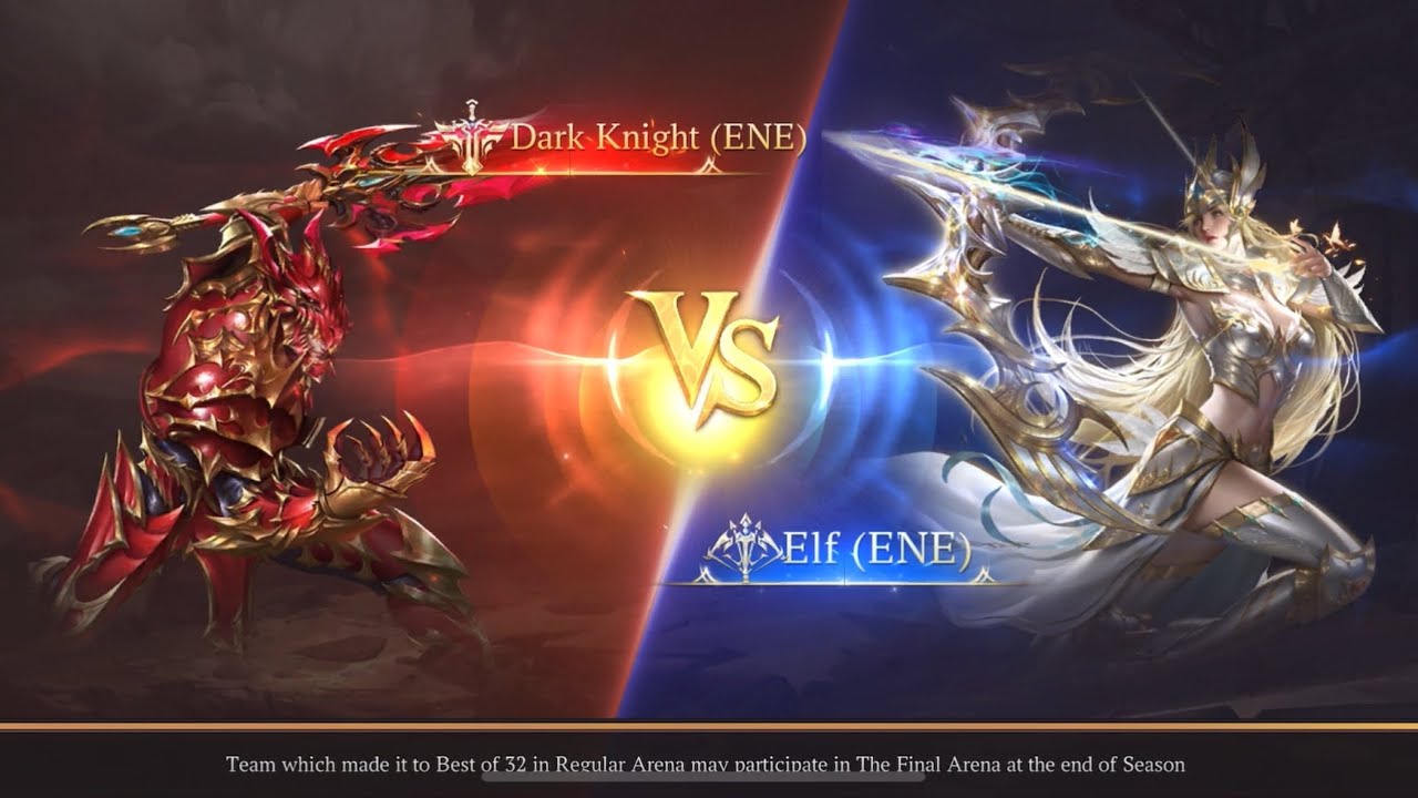 MU DARK EPOCH • ARENA • ENE DK (233M CP) VS ENE ELF (287M CP)