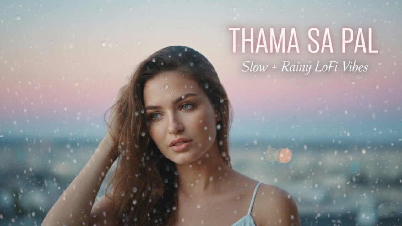Thama Sa Pal (Official Lyric Video) | Lo-fi Rainy Night Vibes