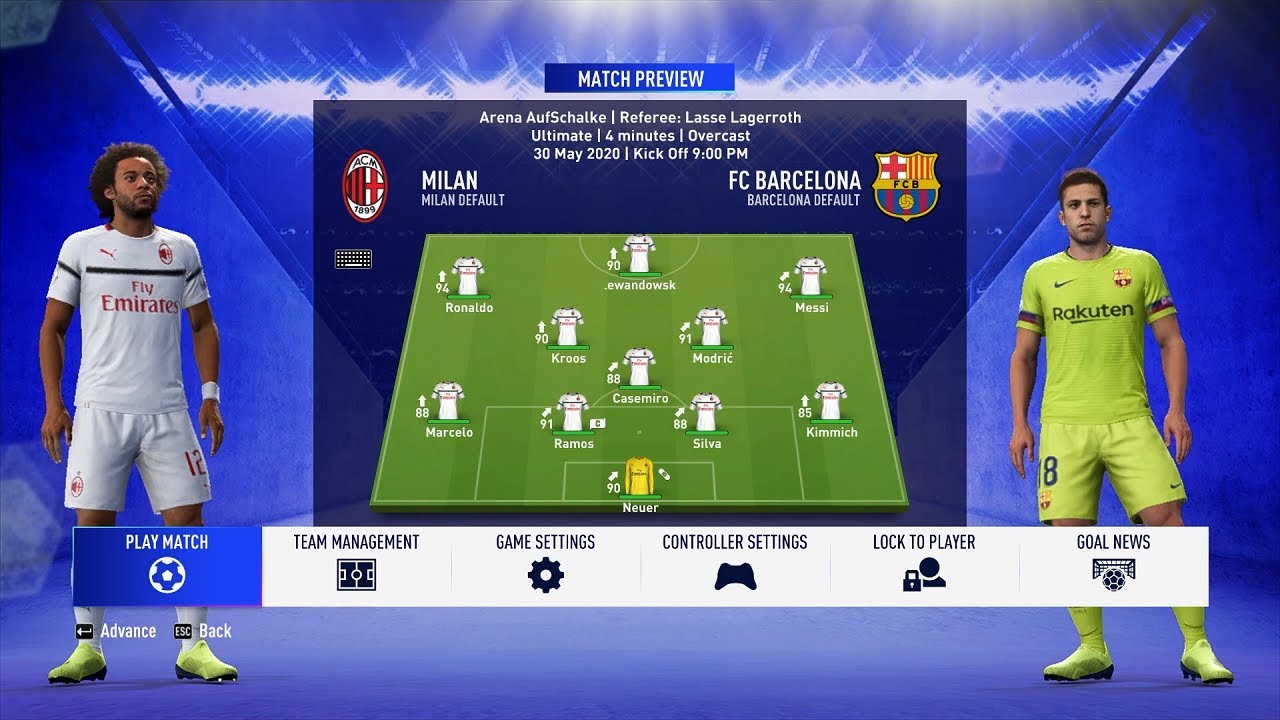 A Revisit to FIFA 19 UCL | CPU vs CPU