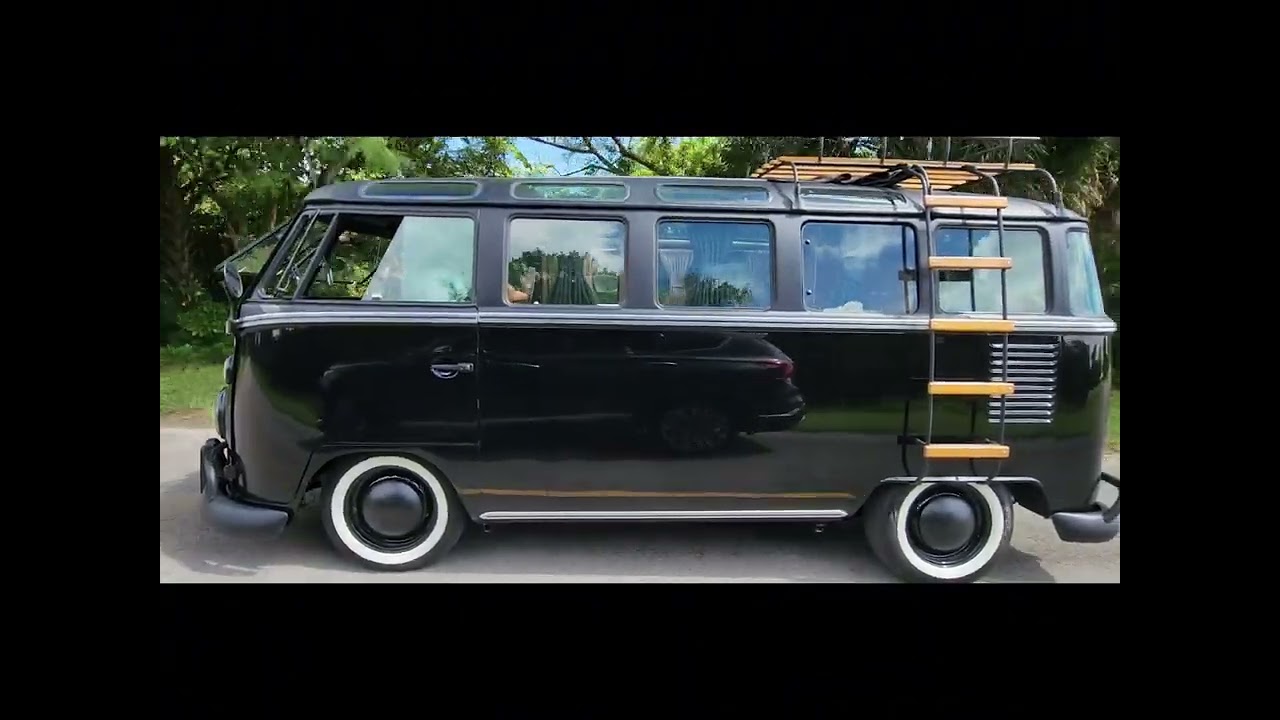 The Black VW Bus is one of the best custom order projects by USA Custom Bus. 🇺🇸