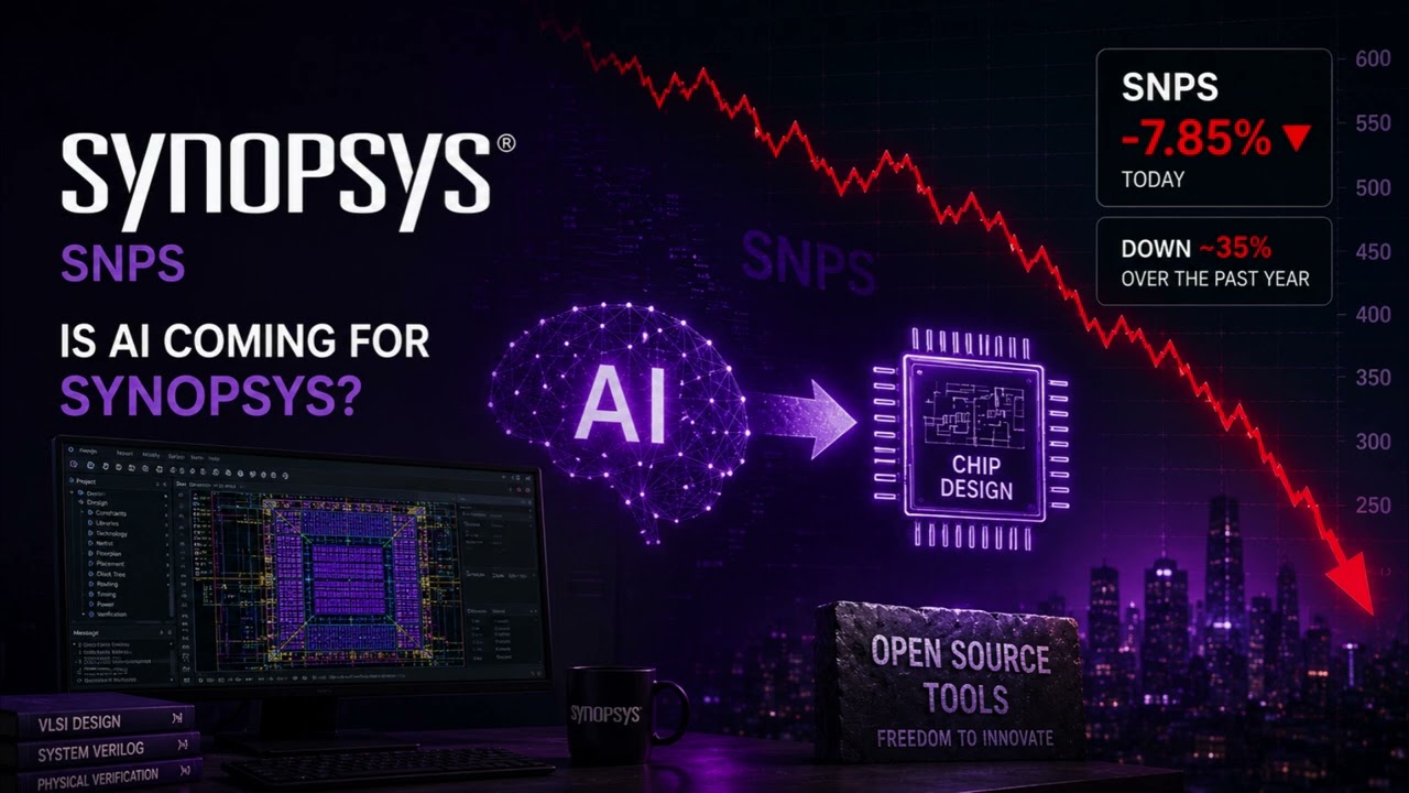 Угрожает ли ИИ компании Synopsys? Акции SNPS рухнули почти на 8% из-за рисков в сфере проектирова...