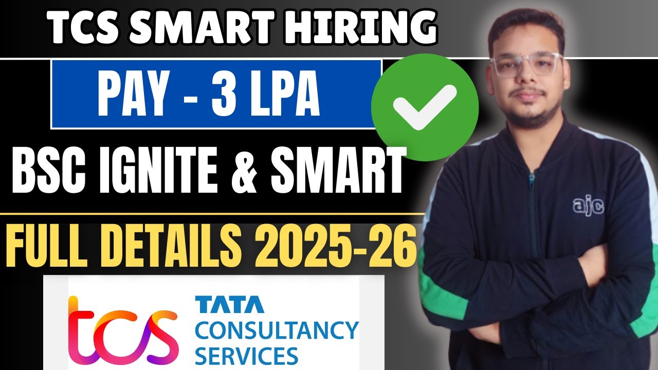 TCS B.Sc Ignite and Smart Hiring | TCS Smart Hiring | Updated Exam Pattern & Syllabus 2025-2026