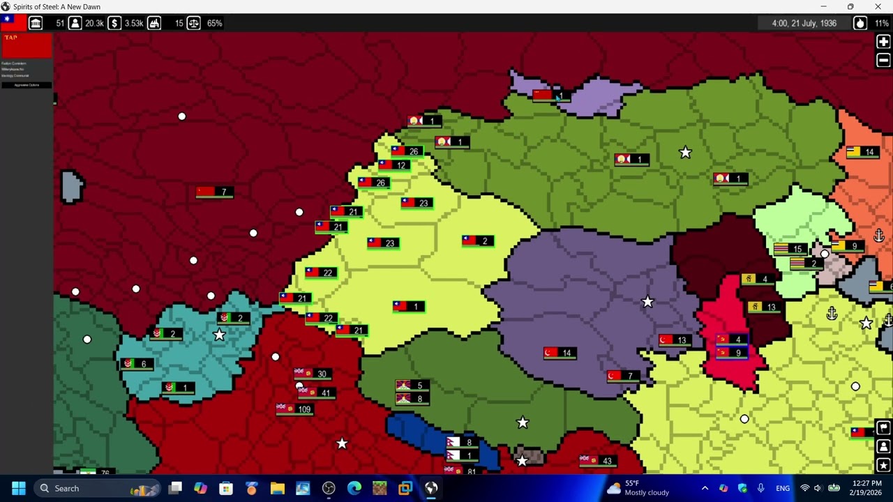 trying to play hoi4 and trying to get all chinse states (got wronged by xsm)