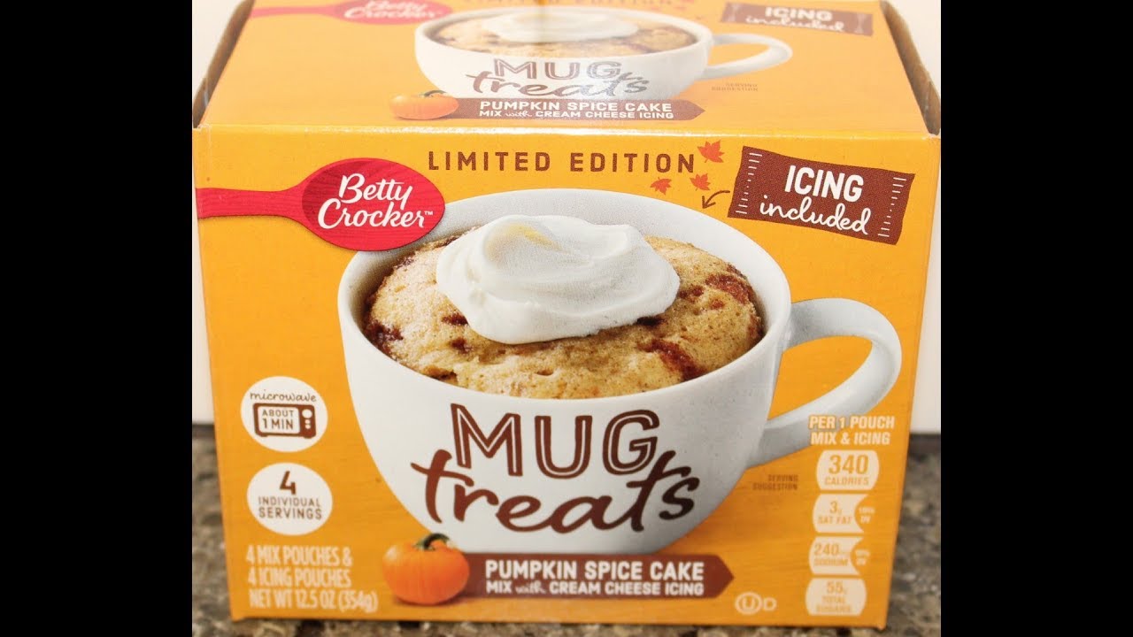 Betty Crocker Mug Treats: Pumpkin Spice Cake Mix with Cream Cheese Icing Review