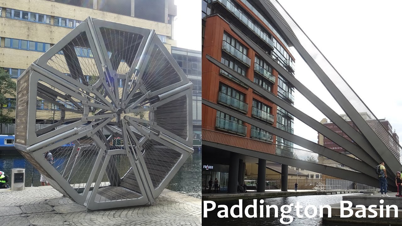 Paddington Basin Bridges! (Rolling & Fan Bridge)