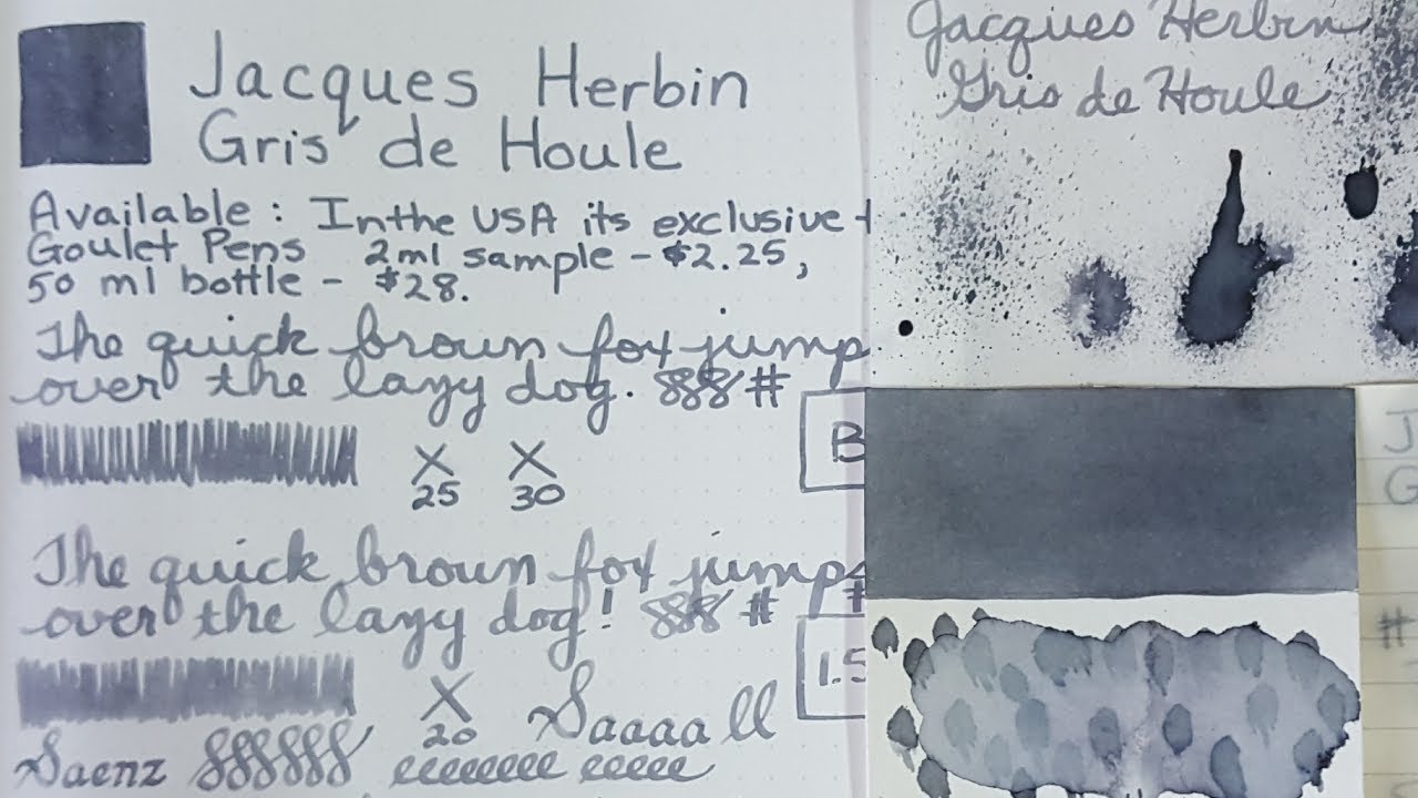 Jacques Herbin - Gris de Houle - Ink Profile - Standard Full Line Series