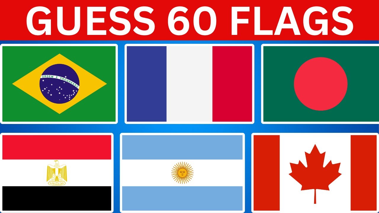 Guess the Flag Quiz🚩 60 Countries🌍 Challenge!|Flag Quiz