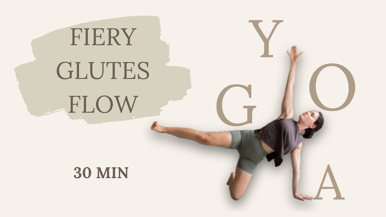 Fiery Glutes Yoga Flow | Tone Your Booty & Build Strength 🔥(No Equipment)