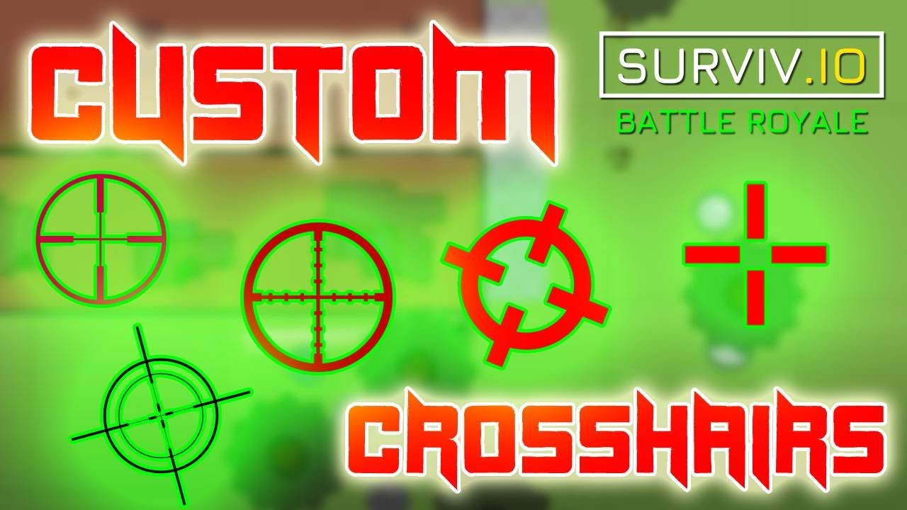 Can CUSTOM CROSSHAIRS Improve your AIM? | How to Get CUSTOM CROSSHAIRS in Surviv.io | Surviv.io