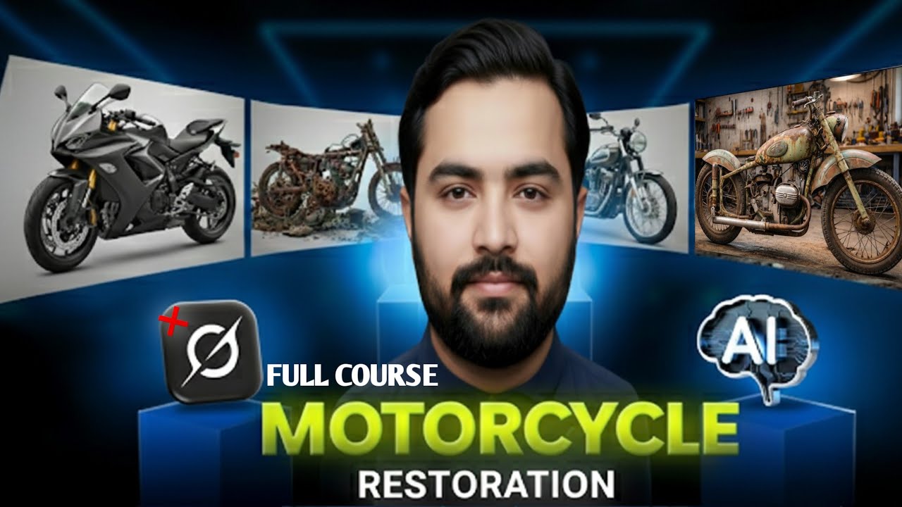 How To Make VIRAL Motorcycle Restoration Videos With AI (USA Method)