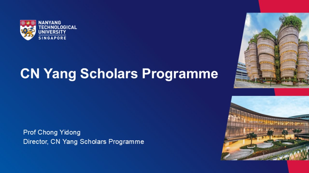 NTU Open House 2026: Introduction to CN Yang Scholars Programme