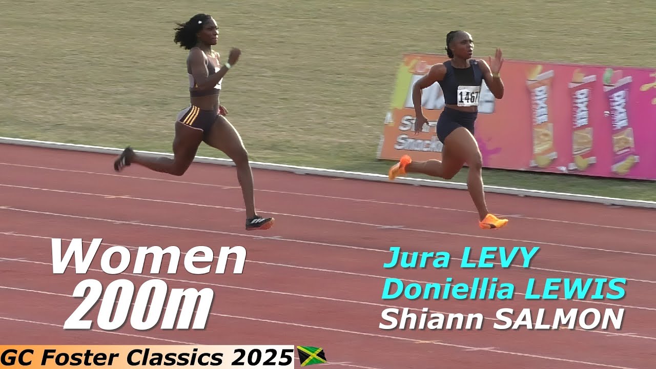 Jura LEVY, Doniellia LEWIS And Shiann SALMON Tops the Women's 200m | GC Foster Classics 2025