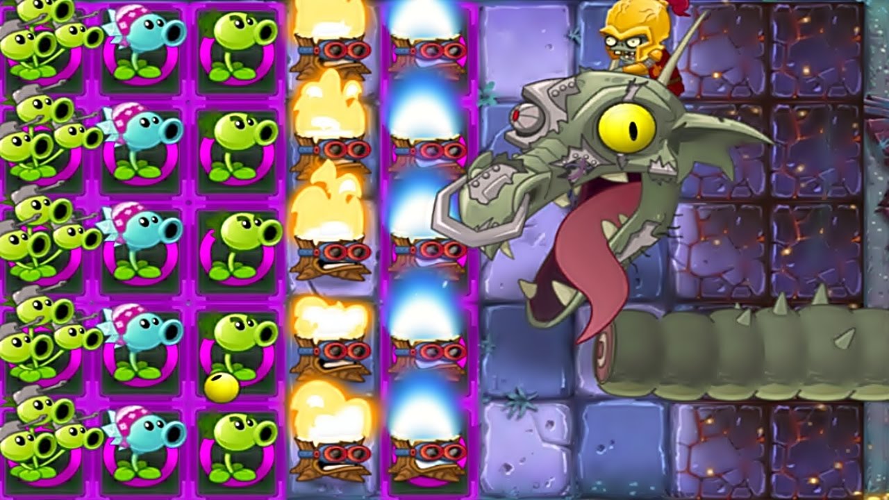 Plants vs Zombies 2 MOD: TEAM Peashooter Pvz2 Vs All Freakin' Zomboss: Gameplay 2017