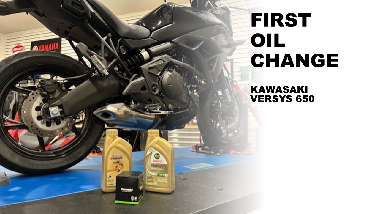 How To Do First Oil Change - 2023 Kawasaki Versys 650 LT