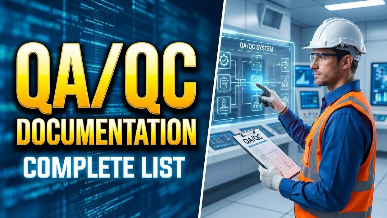 QA/QC Engineer Documents Explained | Complete List for Construction Projects (Saudi & Gulf)