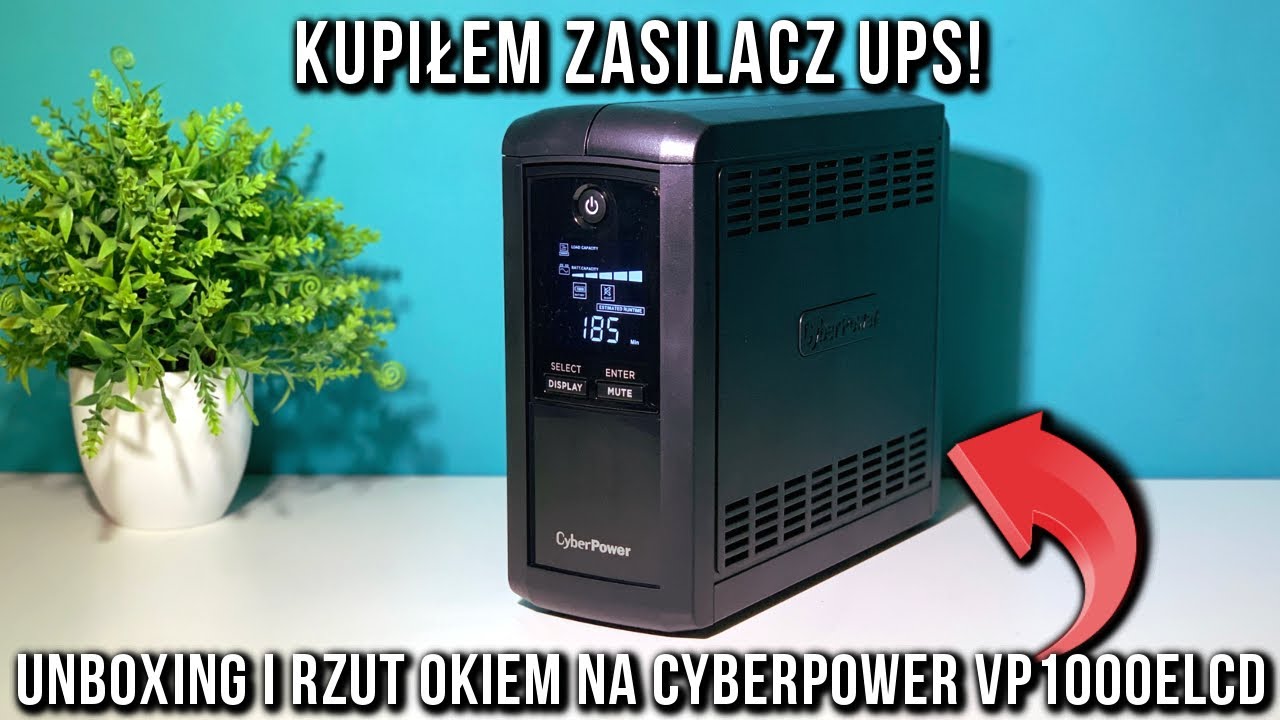⚡️ CYBERPOWER VP1000ELCD - UNBOXING I RZUT OKIEM NA ZASILACZ UPS!