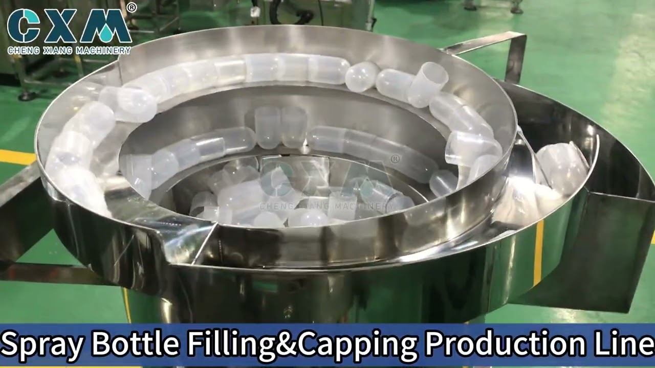 Spray Bottle Filling Line, Capping Line, Automatic Liquid Filling, Cosmetic Packaging