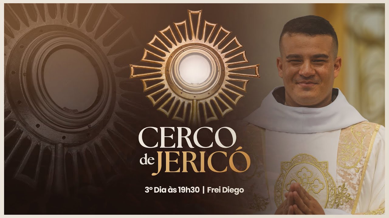 Santa Missa | 19:30 | 04/02 | Cerco de Jericó 2026 | 3º  Dia | Live Ao vivo