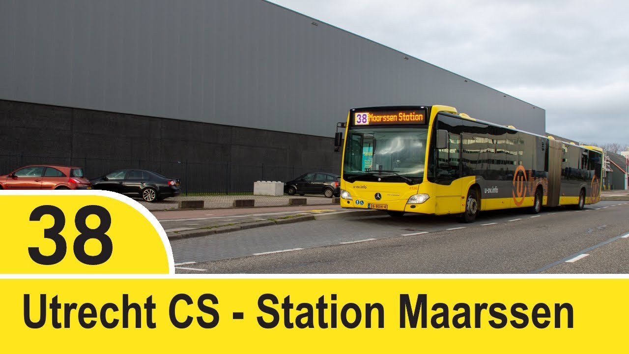 [4K] Bustraject | Lijn 38 | Utrecht CS - Maarssen (Mercedes C2G)