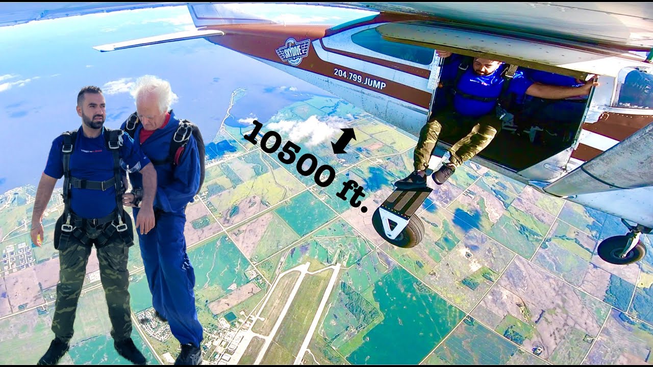 Jumping from Plane & My Legs Shaking 😰 | Reaction after Skydiving in Canada