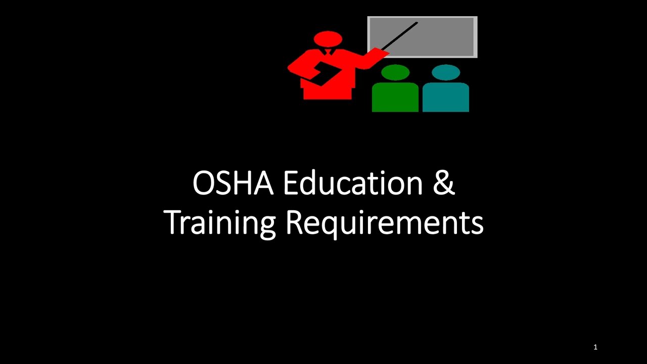 Требования OSHA к образованию и обучению