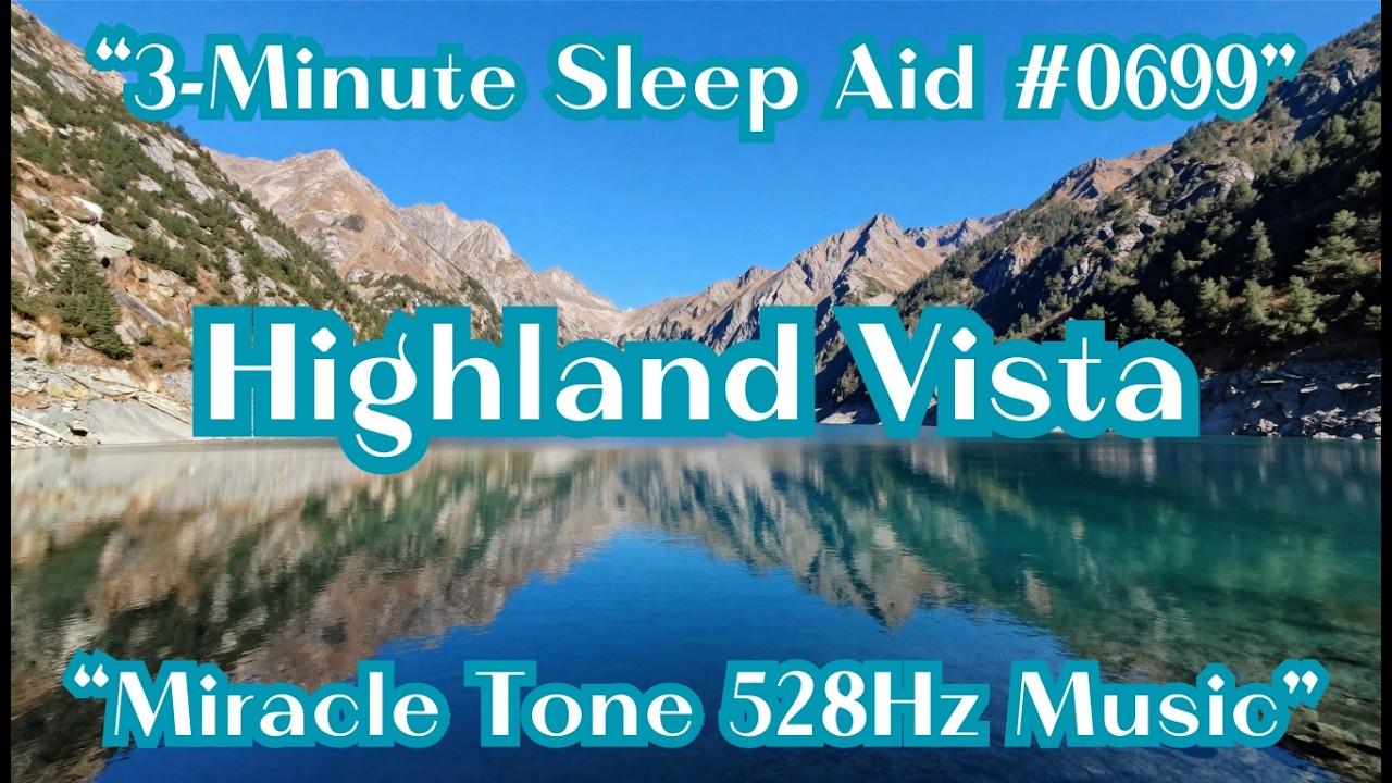 [3-Minute Sleep Aid #0699] Ultimate Rest for Astonishing Healing Effects [Miracle 528Hz]