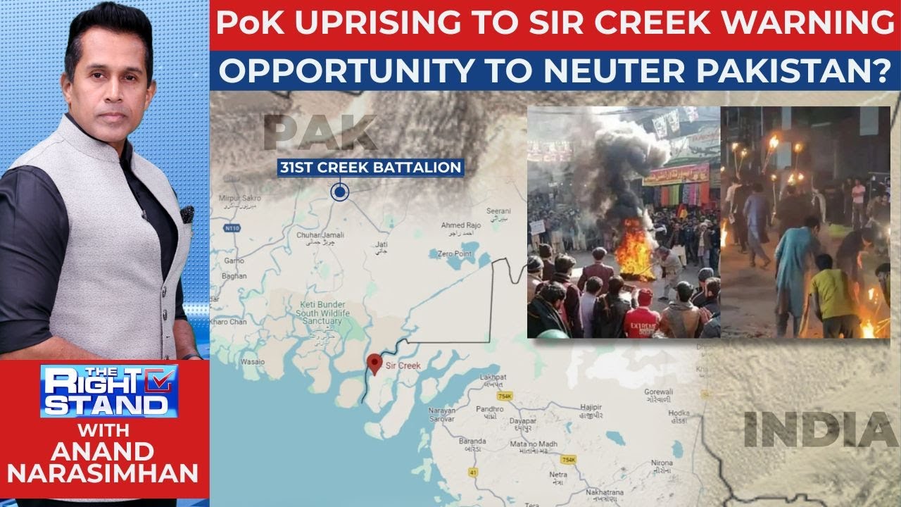 PoK Uprising To Sir Creek Warning | Opportunity To Neuter Pakistan? | The Right Stand | News18