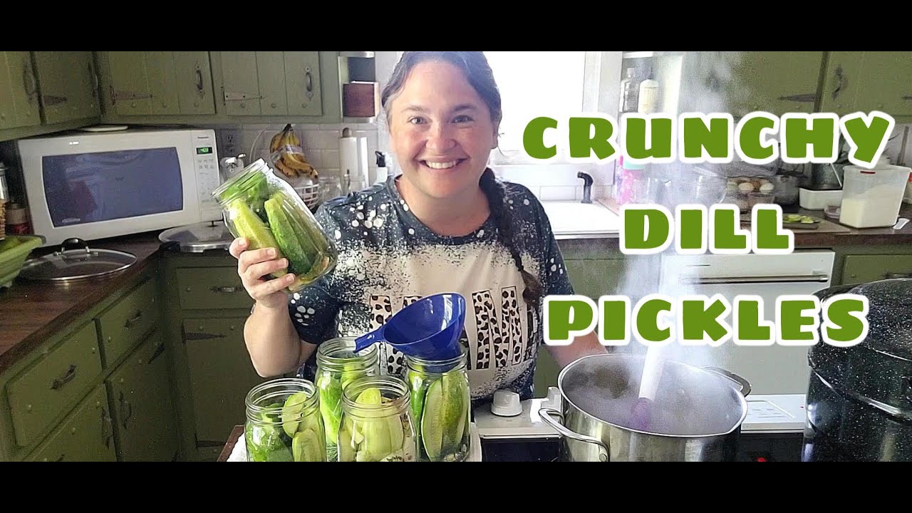 Canning the Very Best Crunchy Dill Pickles!