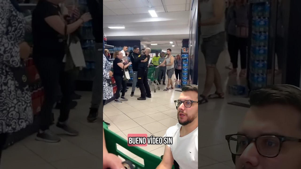 JOVENLAND&Eacute;S MAGREB&Iacute; ES REDUCIDO POR VIGILANTE Y UN CIUDADANO EN MERCADONA, VALENCIA 🚨