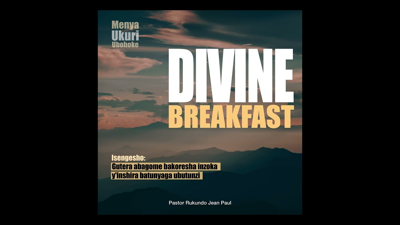 Divine breakfast - Gutera abagome bakoresha inzoka y'inshira batunyaga ubutunzi |Menya| R. Jean Paul