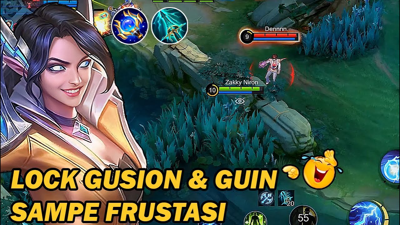 EUDORA MODE SEMAK!! LOCK GUSION & GUIN SI PALING JAGO SAMPE KESAL‼️- MLBB