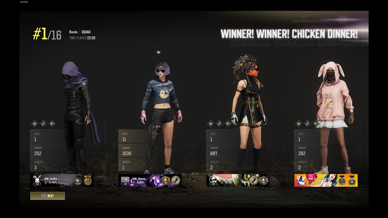 PUBG PC : RANK MATCH SQUAD.I7 14700 RTX 3060 TI VERY LOW SETTING