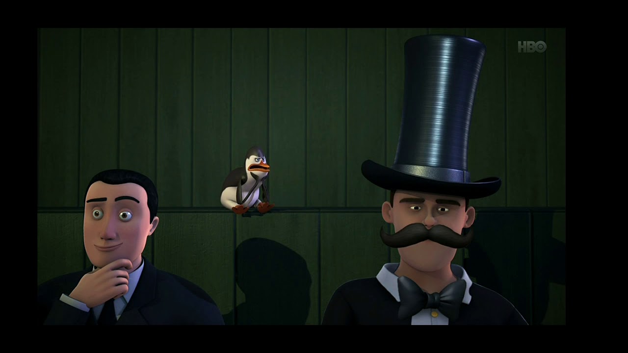 The penguins of Madagascar - King Julien and Kowalski singing a song (Polish)
