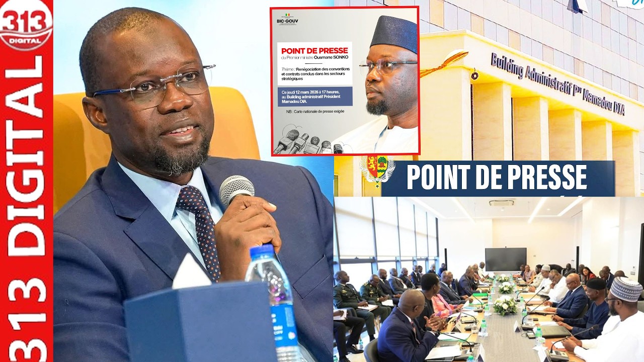 🔴DIRECT : Suivez le point de presse du Pm Ousmane Sonko